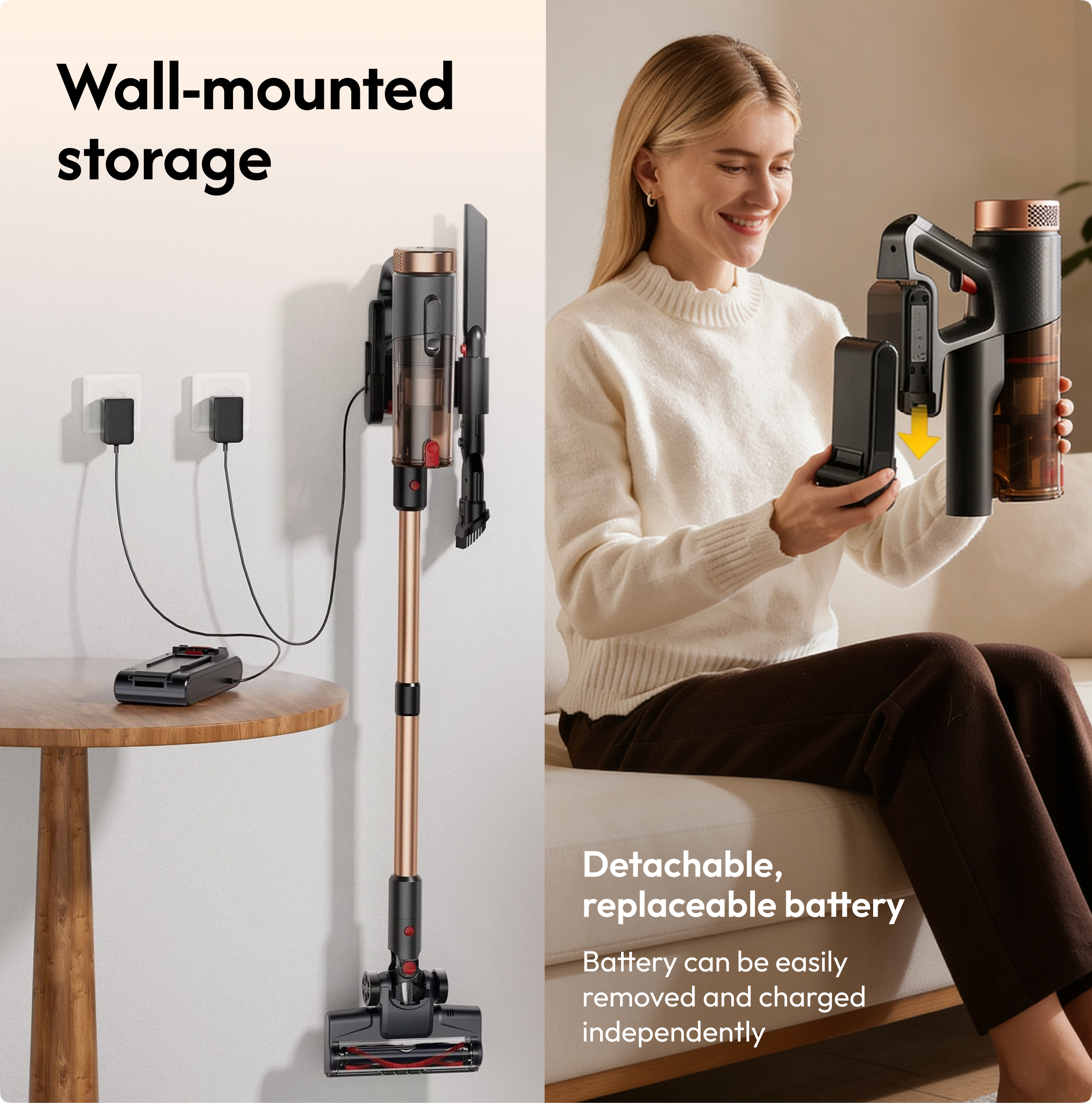 Akku Staubsauger P Ultra mit 50kPA Saugkraft