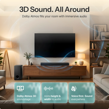 Dolby Atmos Soundbar mit Subwoofer