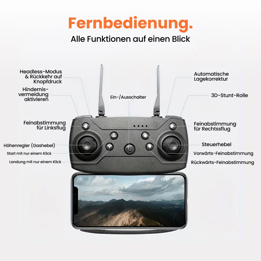 Drone with Dual 4K Cameras