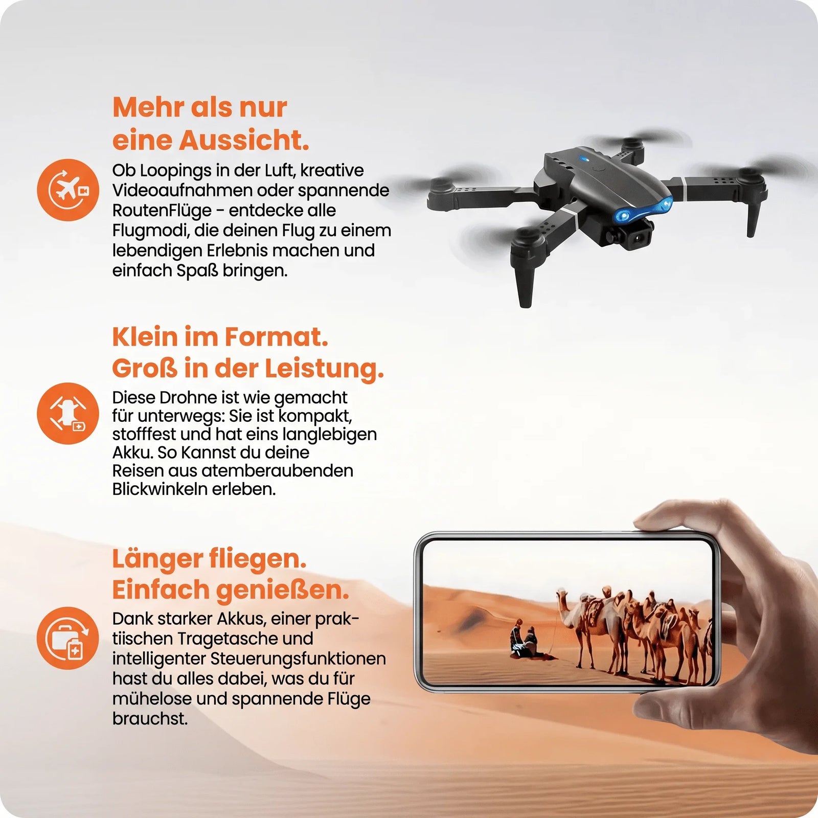 Drone with Dual 4K Cameras
