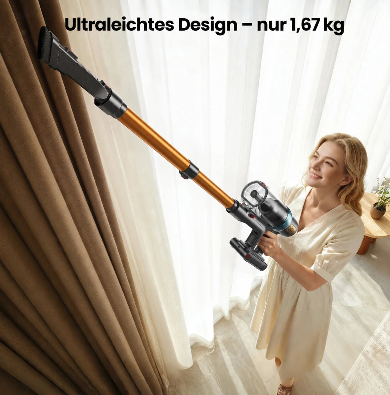Cordless Vacuum Cleaner with 120AW Suction Power