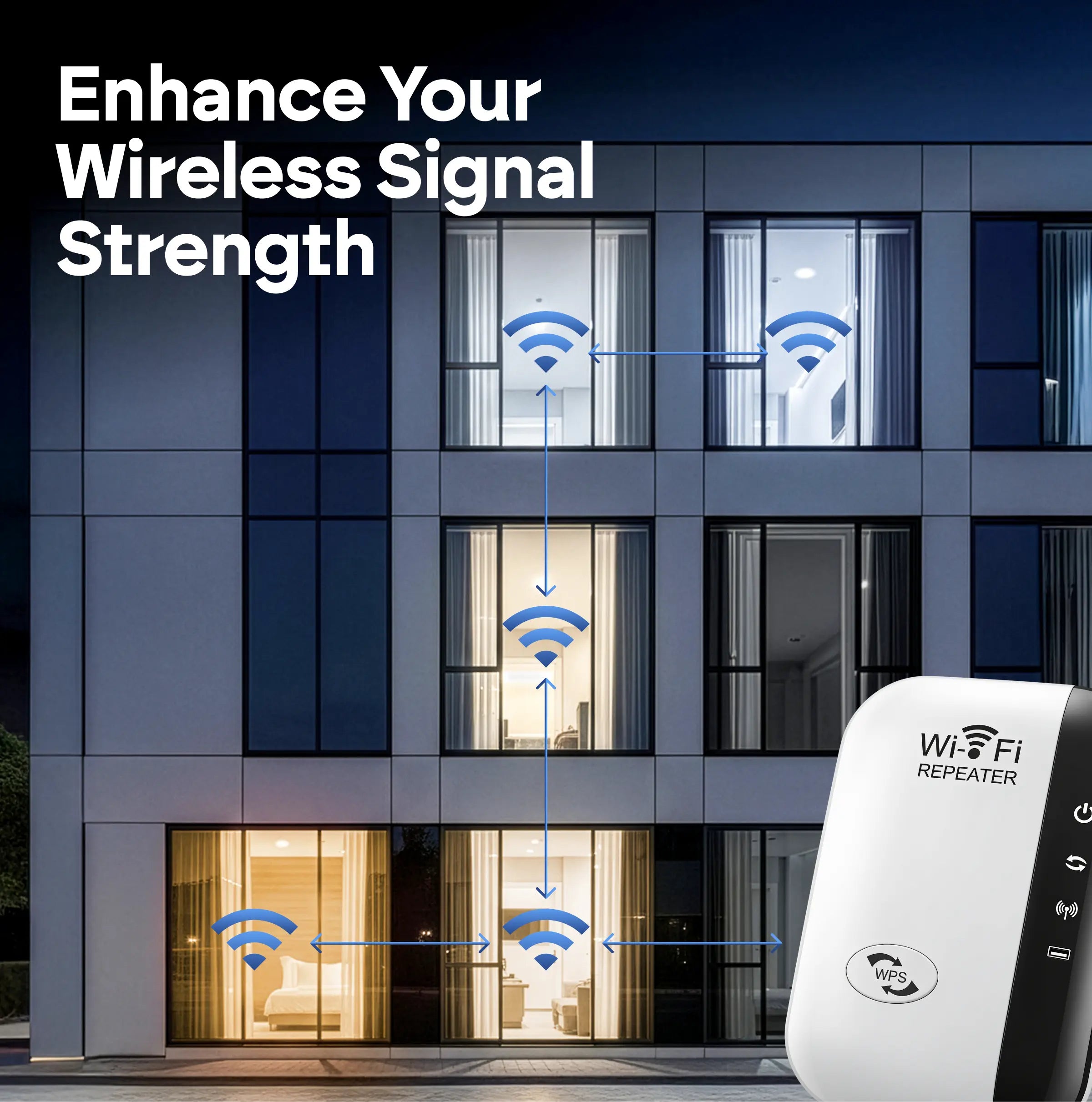 WiFi-extender met 300 Mbps