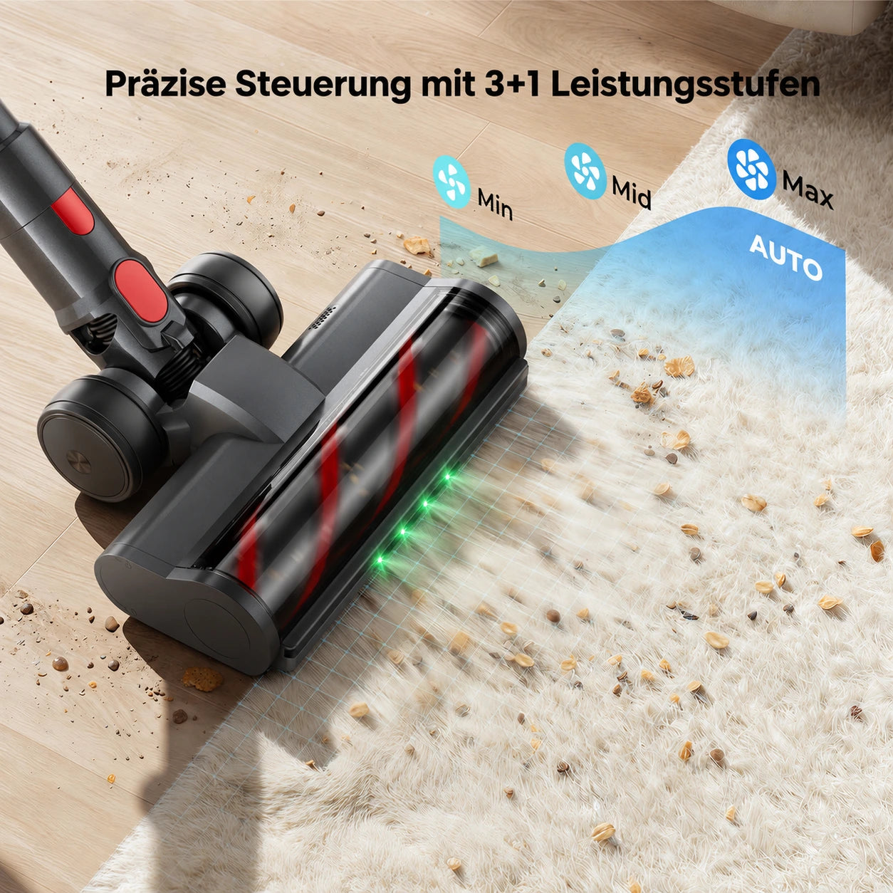 Cordless Vacuum Cleaner with 120AW Suction Power