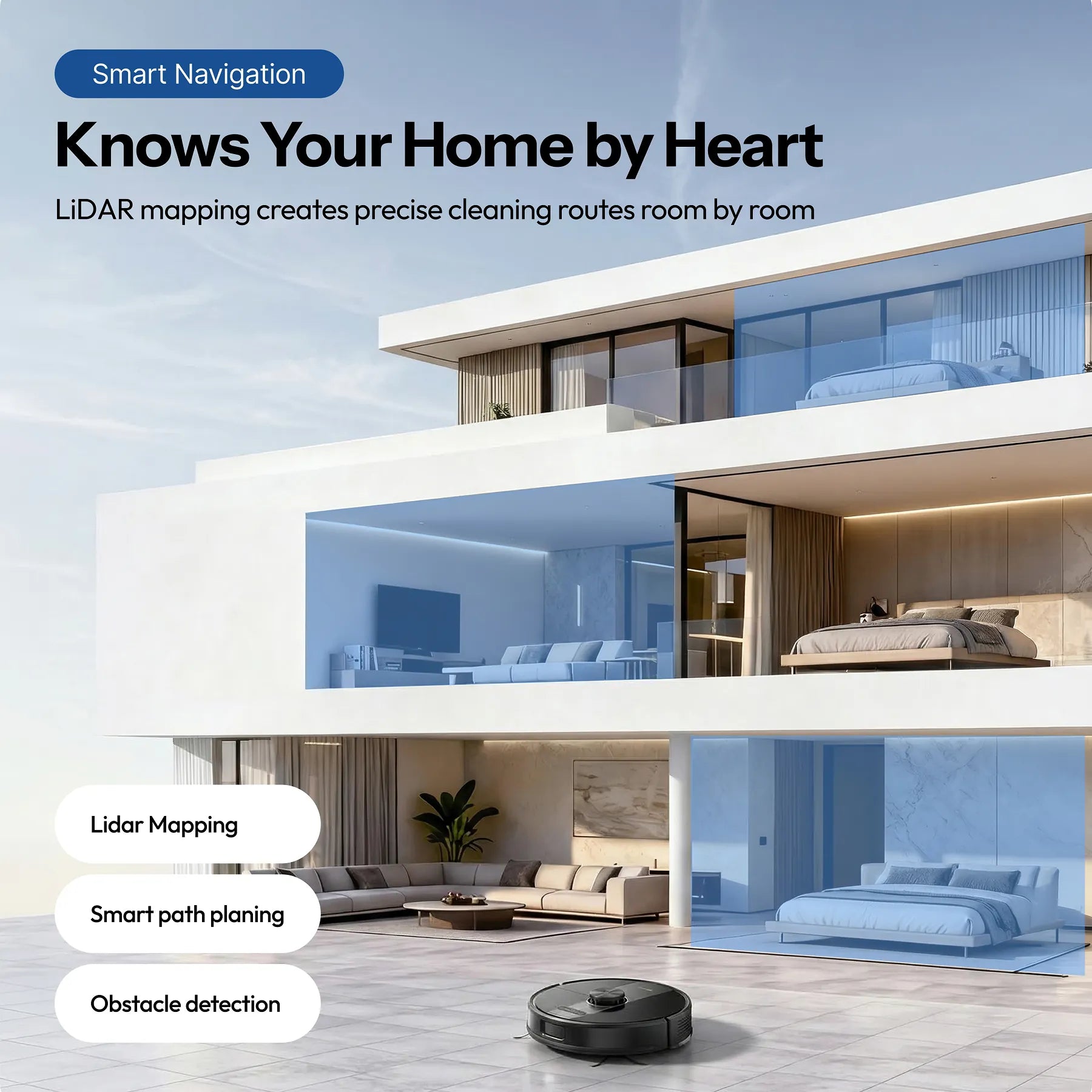 Q10 Robot Vacuum with Mop & AI LiDAR