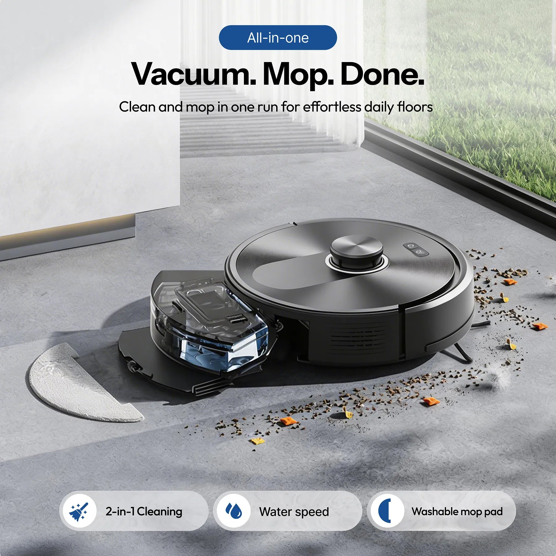 Q10 Robot Vacuum with Mop & AI LiDAR