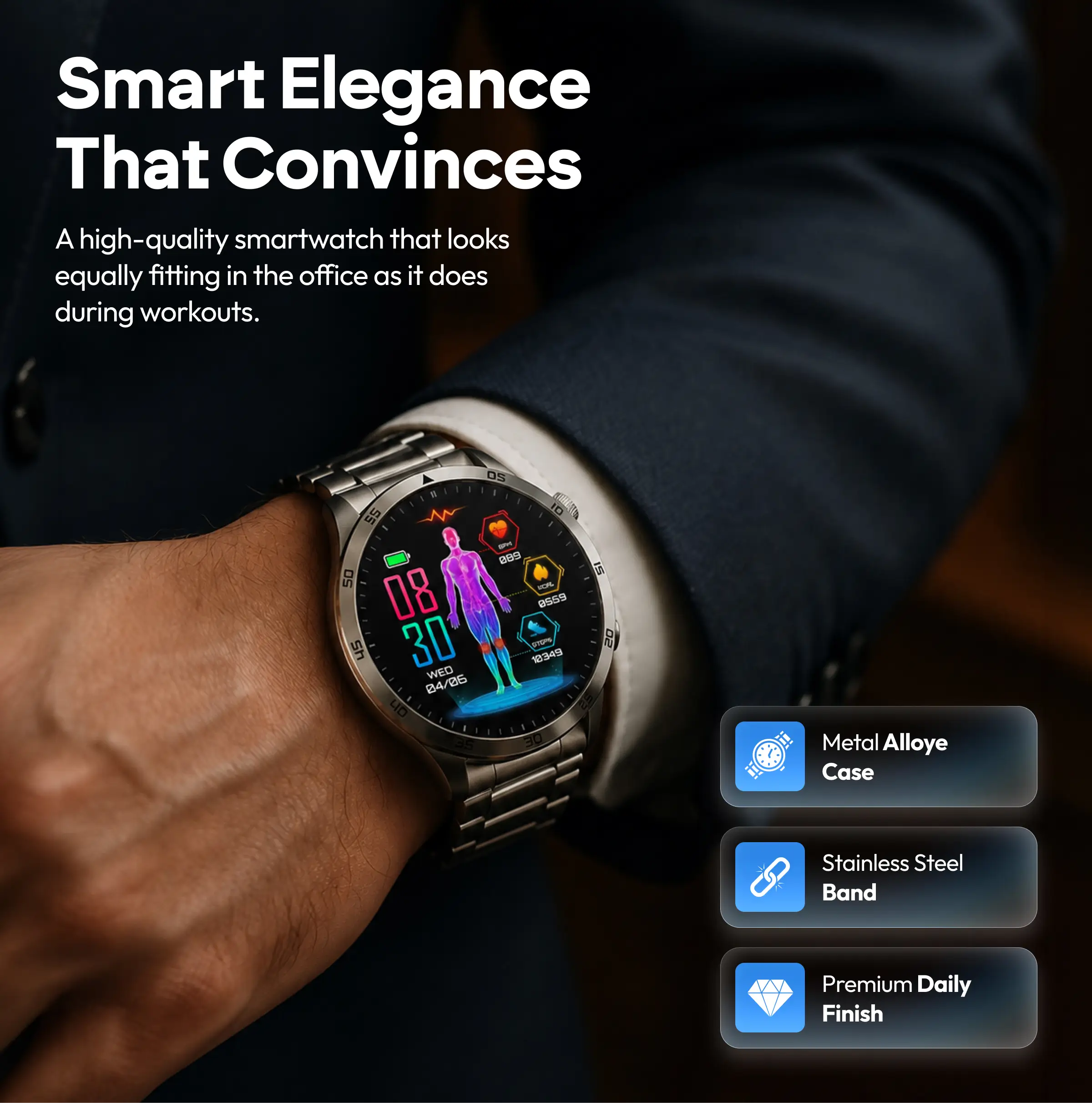 Heren Smartwatch EZ Pro
