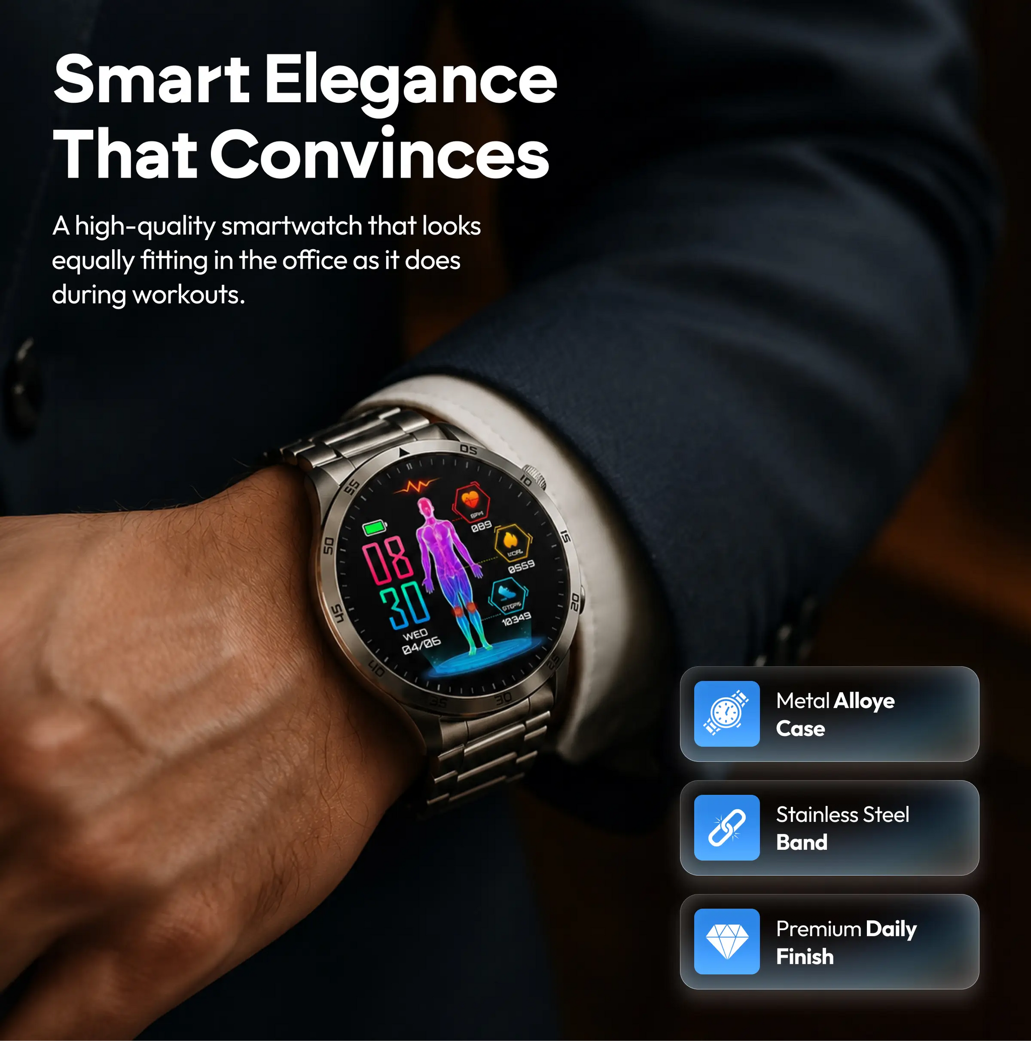 Heren Smartwatch EZ Pro