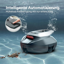 Poolroboter mit Doppelmotoren, 90 Minuten Laufzeit & 80 m² Reichweite