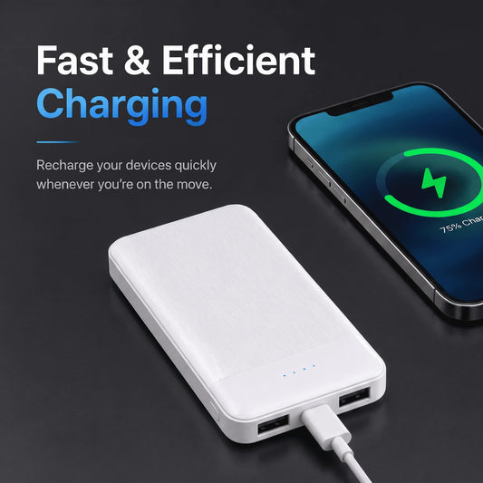 10000 mAh Tragbare USB Powerbank mit zwei Anschlüssen