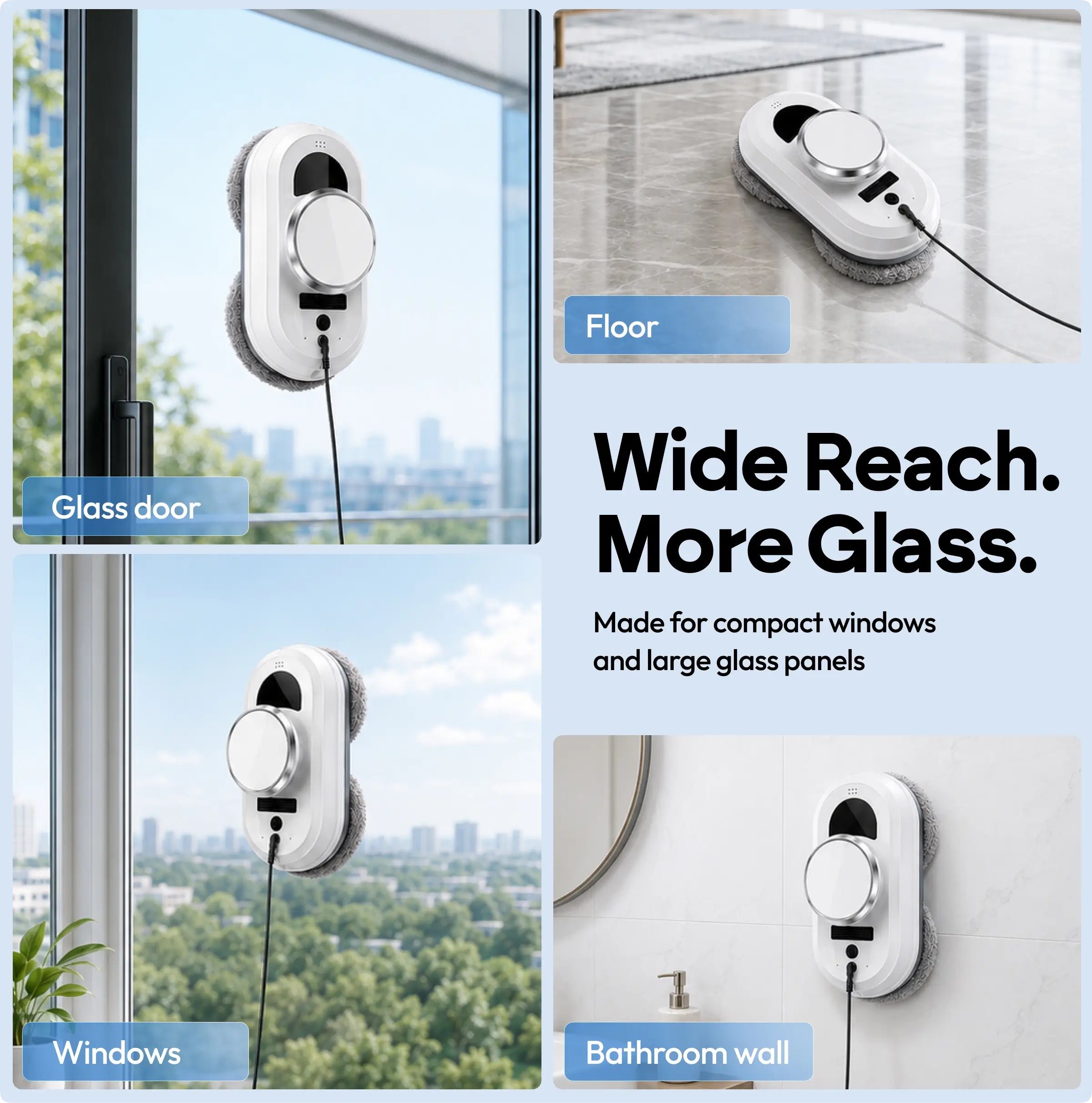 Window Cleaning Robot with 90 W Power