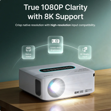  4K & 8K Support Beamer mit 5G WiFi, Bluetooth, 8.000+ Apps & Dolby Sound