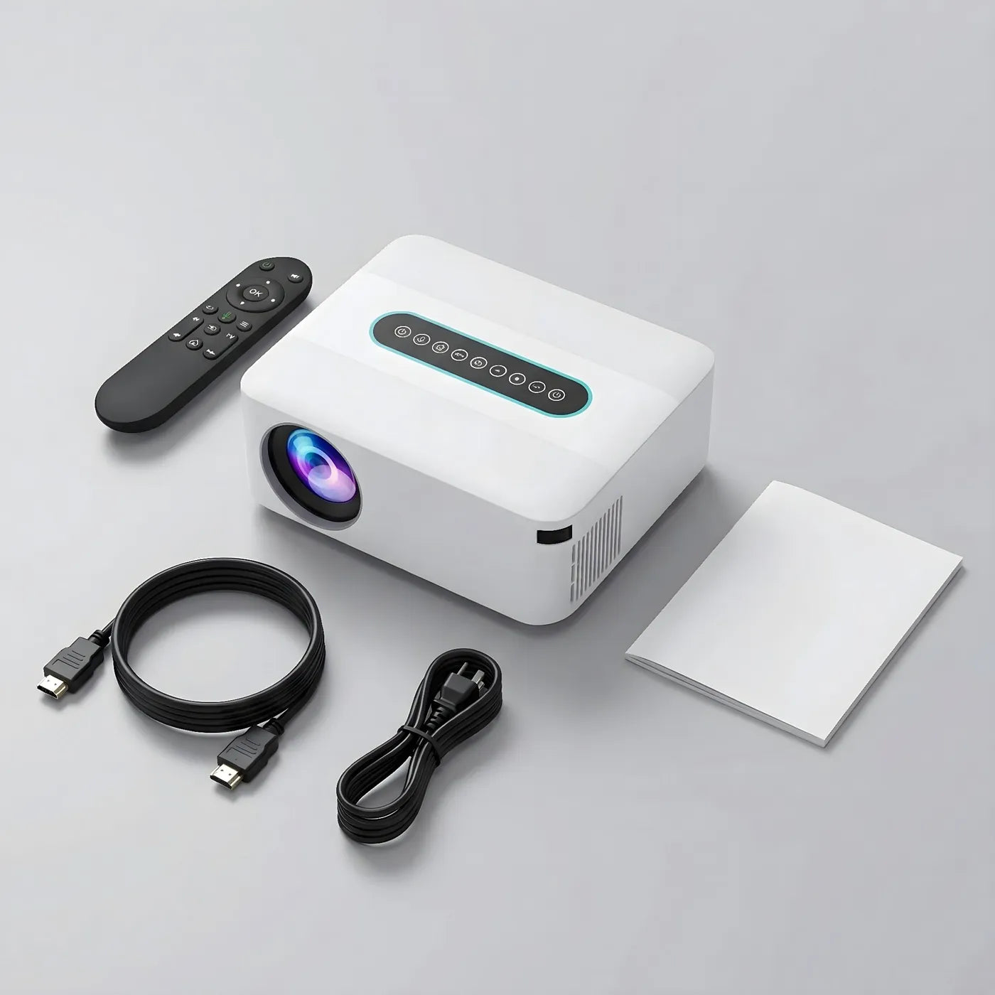  4K & 8K Support Beamer mit 5G WiFi, Bluetooth, 8.000+ Apps & Dolby Sound