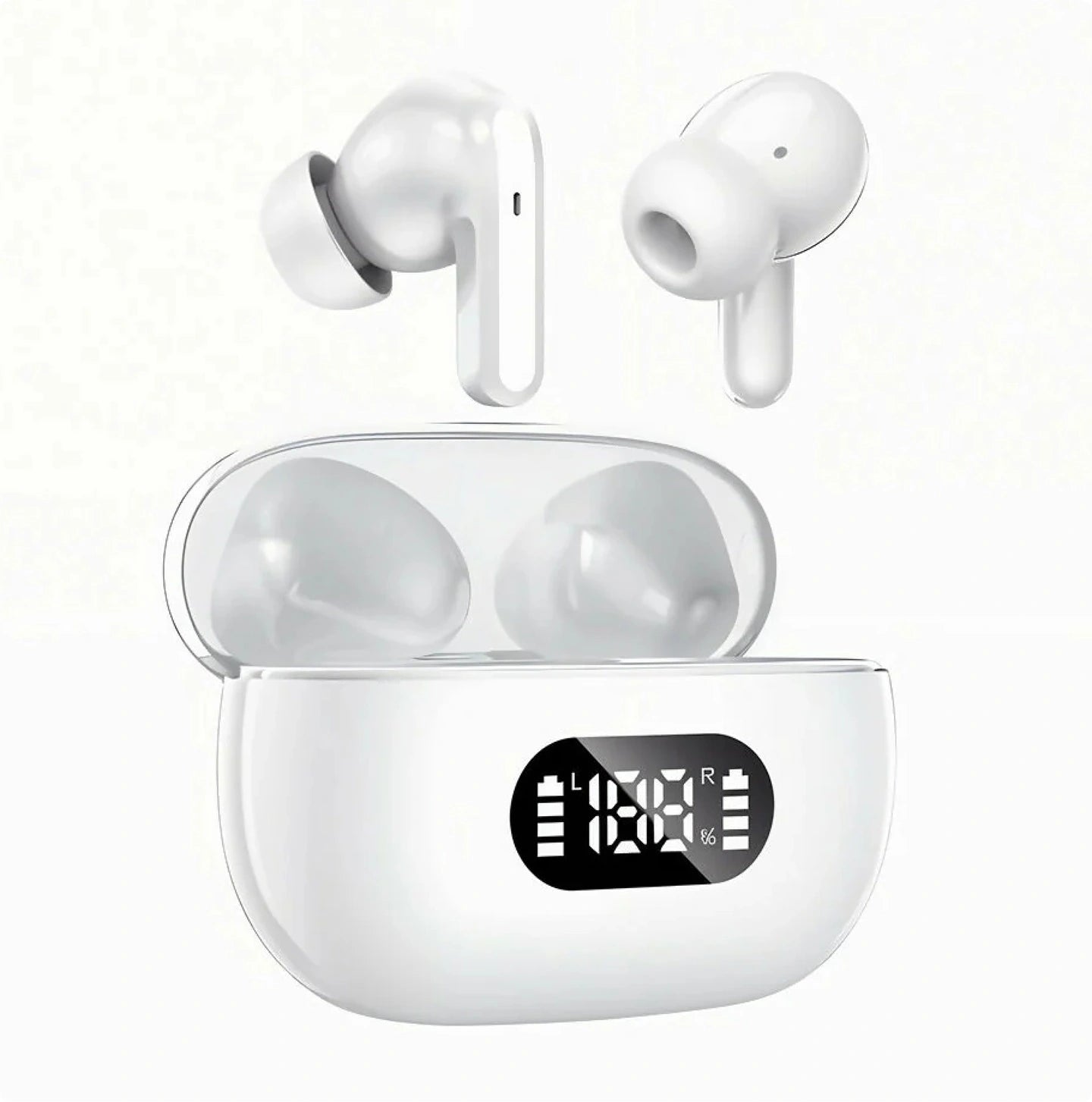 True Wireless in-ear oordopjes, Bluetooth 5.3, 55 uur batterijduur