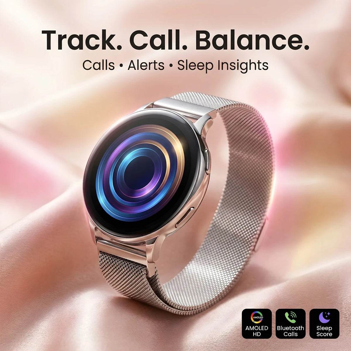 Dames Smartwatch W Pro met AMOLED-Display