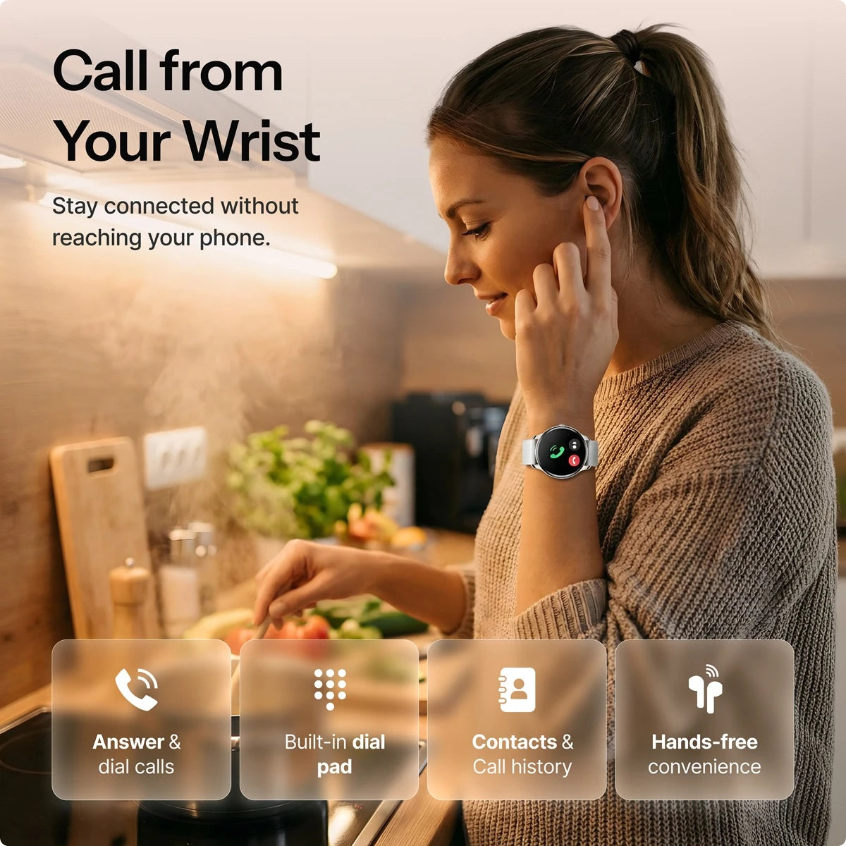 Dames Smartwatch W Pro met AMOLED-Display