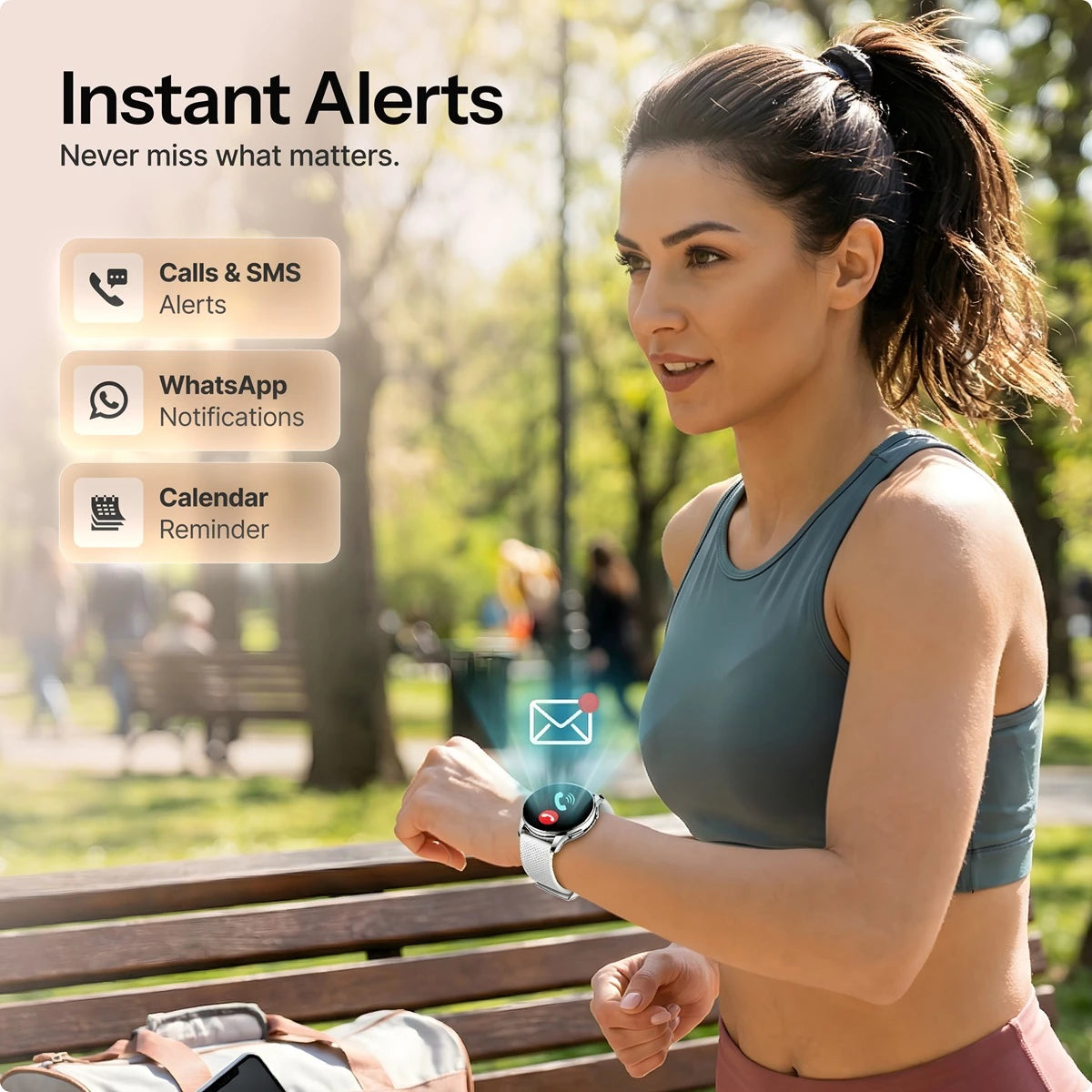 Dames Smartwatch W Pro met AMOLED-Display