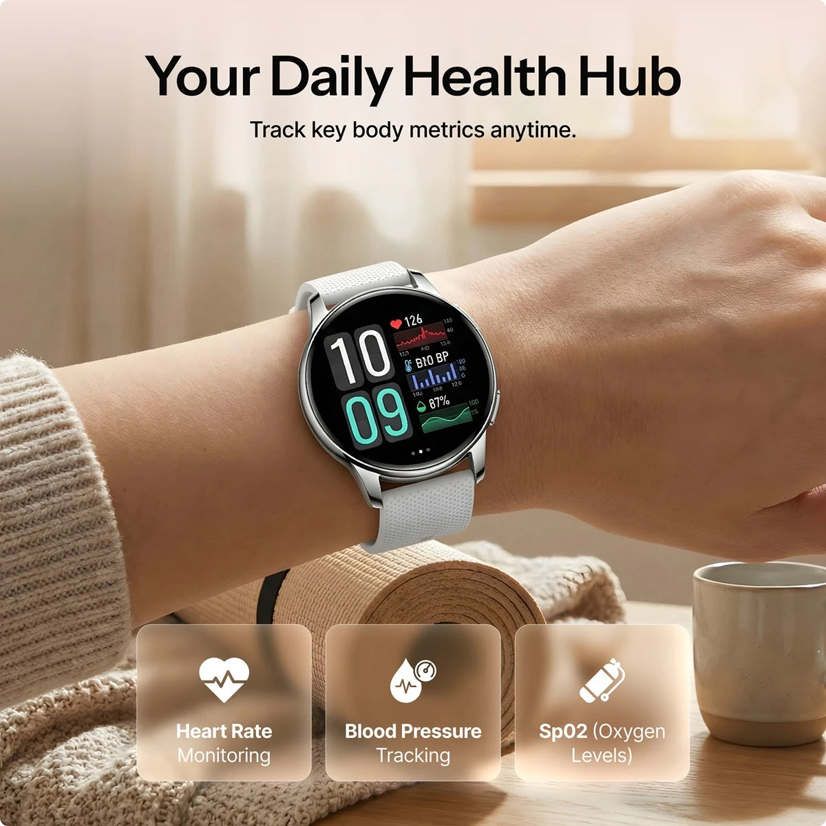 Dames Smartwatch W Pro met AMOLED-Display