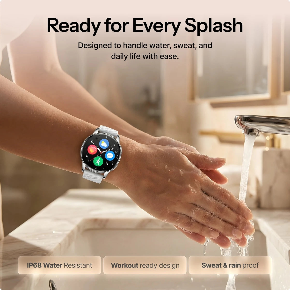 Dames Smartwatch W Pro met AMOLED-Display