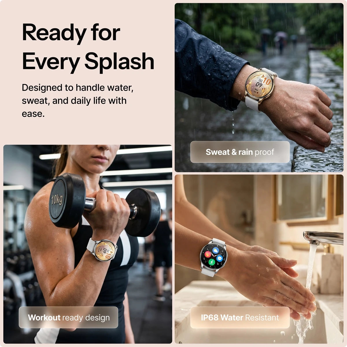 Dames Smartwatch W Pro met AMOLED-Display