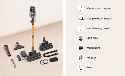 Cordless Vacuum Cleaner with 120AW Suction Power